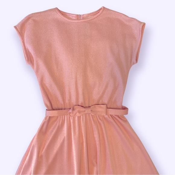 🎀VTG Rose Pink Bow Dress🎀 - Picture 2 of 5